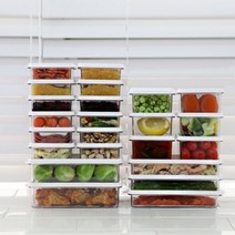 창신리빙 시스템 소분용기 확장형 밀폐용기 F세트