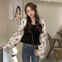한블리 pick 진주 스퀘어넥 러블리 블라우스 데일리 블라우스 pearl square neckline blouse