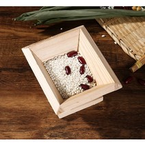 삼각 사각 쫑쯔 연잎 댓잎 밥 만두 수제 그릇 주먹밥, 사각 중형 (약 600g 조리)