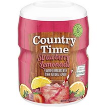 컨츄리 타임 Country Time 딸기 레몬에이드 드링크믹스 6팩, 1개