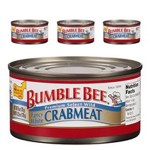 범블비 프리미엄 셀렉트 와일드 팬시 화이트 크랩미트, 170g, 4개