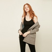 [플라스틱아일랜드] [BEIGE] 기본라운드넥 나시 탑 PK7CT131