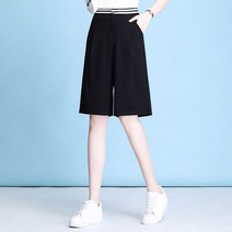 빅사이즈 여성골프웨어 큐롯 기본 5XL 바지 팬츠 여자 밴딩 5부 반바지 66 77 88 골프옷 기지바지