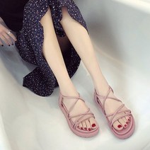 비얀 여름 여성 통굽 키높이 캐주얼 스트랩 샌들 샌달