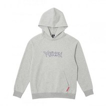VOLCOM 썬더 컴포트핏 기모 라글란 후드 티셔츠 멜란지 그레이