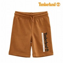 팀버랜드 키즈 허리 벤딩 로고 프린트 반바지 TLSDC04E 740