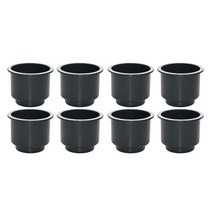 WJSHOP 8pcs 85mm 침대 라이저 테이블 리프트 가구 라운드 피트 플린트 바닥 보호대, 플라스틱, 블랙