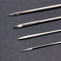 가죽 공예용 손바느질 삼각형 두꺼운 바늘 48mm