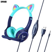 DFMEI 이어폰 헤드셋 유선 이어폰 헤드셋, SY-G30 블루캣 이어폰 &F142