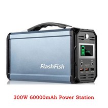 태양열발전기 태양광 캠핑 차박 미니 발전기300W 태양 발전기 60000mAh 휴대용 발전소 222Wh 100-240V AC/D, 01 110V