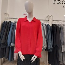 프로그램 NC해운대점 87 파격할인 봄가을 셔츠칼라 로맨틱 블라우스 P201B011-1