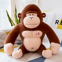몽클 쿠션 털솜 금강오랑우탄 대전 고질라 난감 오랑우탄인형, C03-55cm, T05-대코 보수 킹콩