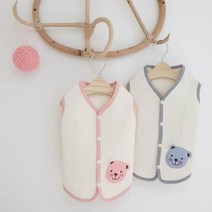 페시얌 오가닉 강아지 수면조끼 잠옷 실내복 S-2XL 강아지옷, 블루