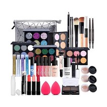 All-In-One Makeup Kit 37 Pcs Complete Gift Set Full Combination with Eyeshadow Blush Lipstick Concea, KIT008