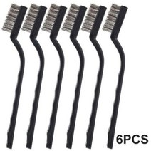 튼튼한브러쉬 정전기방지 스틸 와이어 녹제거, 6pcs