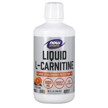 NOW 고흡수성 L 카르니틴 리퀴드 1000mg 946ml 스포츠 뉴트리션 헬스 보조제 운동 보충제 시트러스
