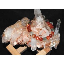 천연 원석 백수정 장식 정화용 크리스탈 공예, 화이트 7145