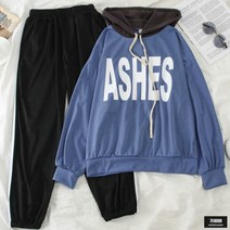 (당일발송/특가) 가바바 여성 긴팔 트레이닝복 오버핏 대학생 스타일 스포츠 청소년 트레이닝복 세트 G60682