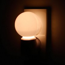 포스아트 LED 취침등 DD 콘센트형 무드등 아기수유등 수면등, 볼 전구색
