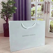 보테가쇼핑백 포장박스 명품쇼핑백 선물용, 화이트 L