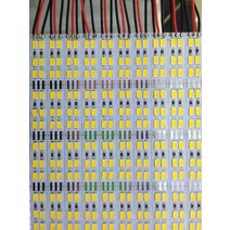 온장 쇼케이스 온장고 10pcs x 50cm DC12v 이중 행 LED 하드 리지드 스트립 바 라이트 84SMD 168 led/m 따, 02 White
