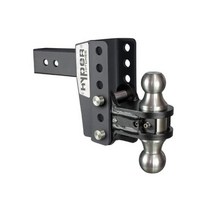 582176 Hyper Hitches S250 Adjustable Trailer Hitch Fits 2Inch Receiver 5Inch DropRise Includes and 2, 5