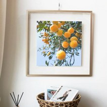 pg407-투명액자56CmX56Cm_풍수감나무, 4.행운, 실버그레이