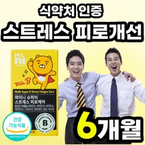 피로케어 비타민B군 알파 테아닌 수험생 관리 먹기쉬운 포뮬러 홍경천 인정 직장인 비타민비 식약청 영양제 건강 제약회사 50대 플러스 선물 활력 식약처 영양재 골드 비타민 피로 프리