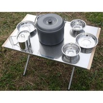 캠핑용 간편설치 접이식 스텐 간이테이블 캠핑용테이블 캠프가구 오토캠핑 캠프테이블