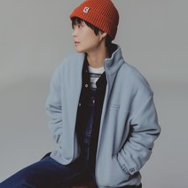 커버낫 플리스 집업 자켓 스카이 블루