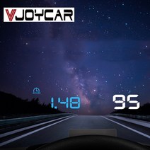 Vjoycar V4F 새로운 자동차 헤드 업 디스플레이 HUD 게이지 선샤인 후드 과속 알람 앞 유리 프로젝터 RPM, 한개옵션0