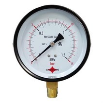 삼성계기 일반 압력계 진공계 연성계 A타입 100파이, 100파이 -1에서 6bar 연성계