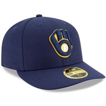 Milwaukee Brewers 59fifty 로우 프로파일 네이비 모자 네이비114532