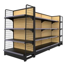 편의점 과자진열대 우드 중고 가게 제품 디피 곤도라, 상세 페이지 참고, 블랙120x74x195cm(5단)