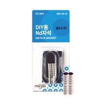 [마그피아] ND자석 원형 (파이6x3mm 20입), [7895370]옵션없음