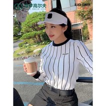 골프모자 여성 썬캡 가을 화이트 블랙 자외선차단, BC5HFD02119F 블랙/블랙 라벨