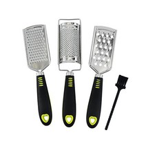 4pcs Stainless Steel Cheese Grater Gadget Fruit Vegetable Carrot Shredder Replaceable Garlic Sli, 1 set, 폴란드