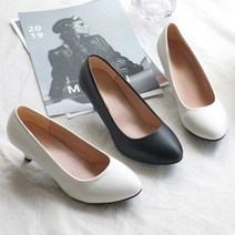 여자 회사원 데일리 발편한 5cm 펌프스힐 면접구두