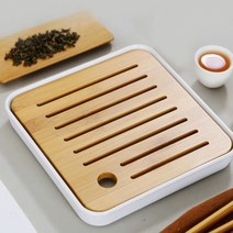 정사각 다기 트레이 찻상 퇴수기 다도 차판(20cm) 대나무 차트레이 찻상, 상세페이지 참조, 상세페이지 참조