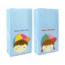 피크닉앤패키지 추석송편떡포장용기 어린이집선물포장답례품, 각대 어린이봉투 소 100장, 1개