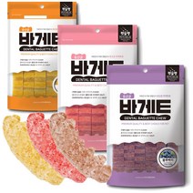 펫슐랭 덴탈바게트 유산균 바게트츄 껌, 1개, 유산균 딸기맛