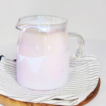홈카페 내열 유리컵 오로라 저그 우유컵 주스컵 500ml, 오로라 내열저그 500ml