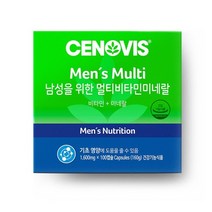 세노비스 남성을 위한 멀티비타민미네랄 1600mg x 100캡슐