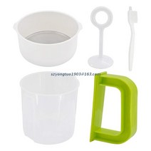 두유기 P82C 너트 밀크 그리스 요구르트 스트레이너 BPA 프리 너트 밀크 두유 주스 티 필터 5 개, 단일옵션