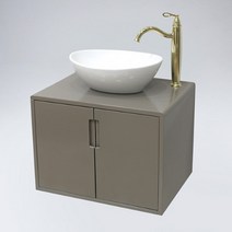 도로시 벽걸이 원목 하부장세면대(카키그레이), 선택안함, 선택안함