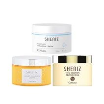 [수분/영양/고보습 크림 3종] 코리아나 쉬니즈 허니 콜라겐 고보습 탄력크림 100ml+산뜻 촉촉 트러플 영양크림 100ml+7중 히알루론 수분크림 100ml