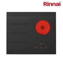 [린나이] 3구 빌트인 하이브리드 전기레인지 HYF3200N (타공사이즈 560x430/480 공용), HYF3200N+ES-H6002T(높은케이스)