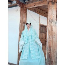 전통한복 장백산 연길공주궁중고장여혼례복대장금전통한복조선무 공연