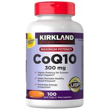 Kirkland 커클랜드 CoQ10 300mg 100캡슐, 1개