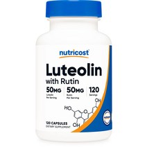 Nutricost 100mg 50mg 루테올린 루틴 120 캡슐